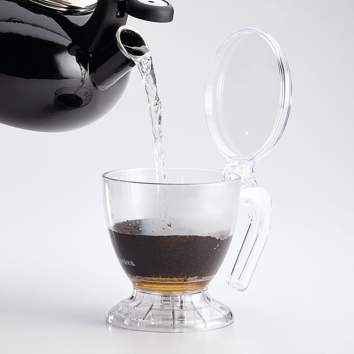 BonJour 46576 Plastic Coffee and Tea Smart Brewer, 19.5 oz, Clear N3