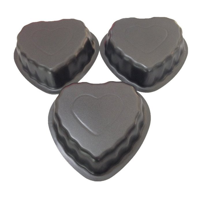 Yunko 3 Pack Nonstick Mini Pie Pans 5.1 inch Tarts,Tartlets,Cupcakes,Pies,Cheesecakes,Bread,Jelly,Pudding Mold... N11