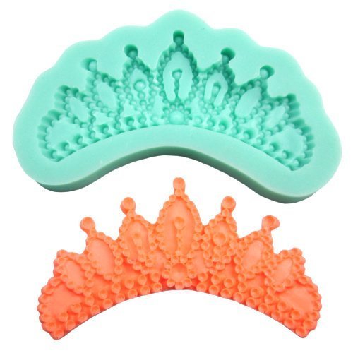 Drhob 1pc Crown Silicone Fondant Mold Cake Decorating Pastry Gum Pastry Tool Kitchen Tool Sugar Paste Baking Mould...