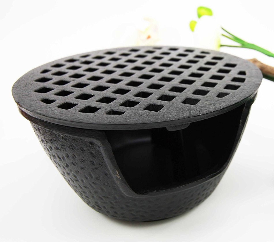 Japanese Cast Iron Tetsubin Teapot Tea Light Candle Warmer Base Riser 6" Diameter N2