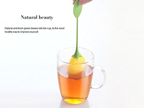 Hot sale cute Lemon Silicone Loose Tea Strainer Herbal Spice Infuser Filter Tools(2 Pcs Yellow) N4