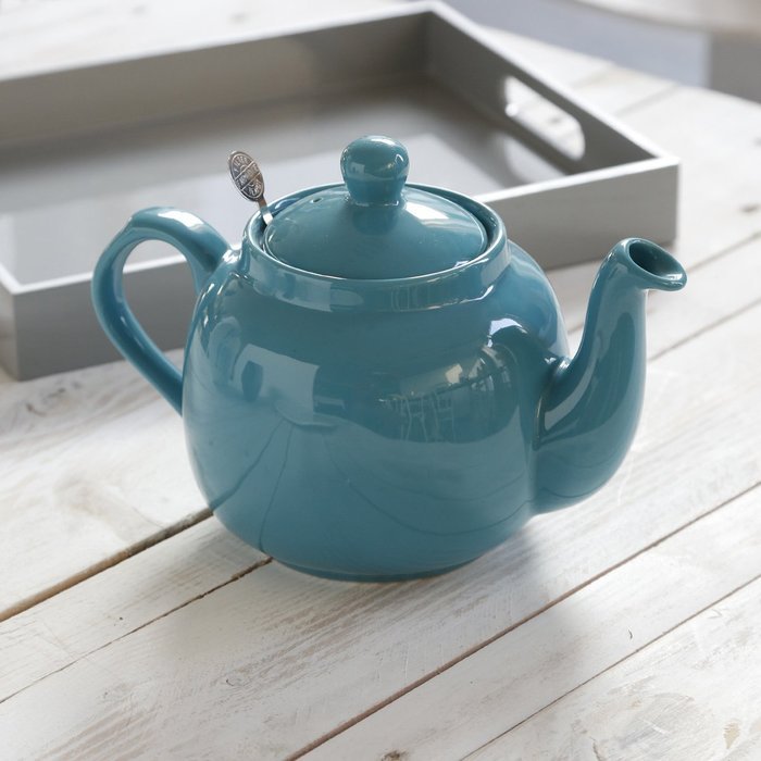 London Pottery 4 Cup Farmhouse Filter Teapot Aqua N2