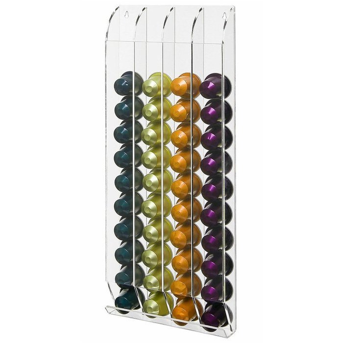 OnDisplay Wall Mounted Acrylic Nespresso Coffee Capsule/Pod Holder N2