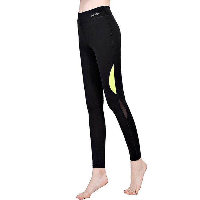 PHOTNO Women Sports Trouser Yoga Mesh Workout Gym Leggings Fitness Athletic Pants N7