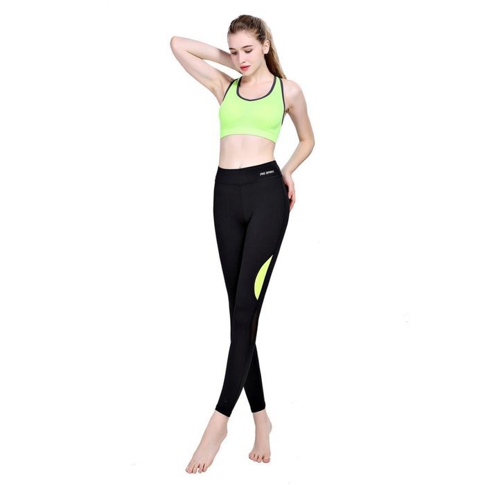 PHOTNO Women Sports Trouser Yoga Mesh Workout Gym Leggings Fitness Athletic Pants N10