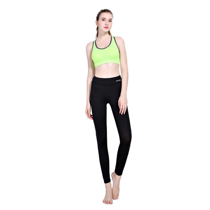 PHOTNO Women Sports Trouser Yoga Mesh Workout Gym Leggings Fitness Athletic Pants N12