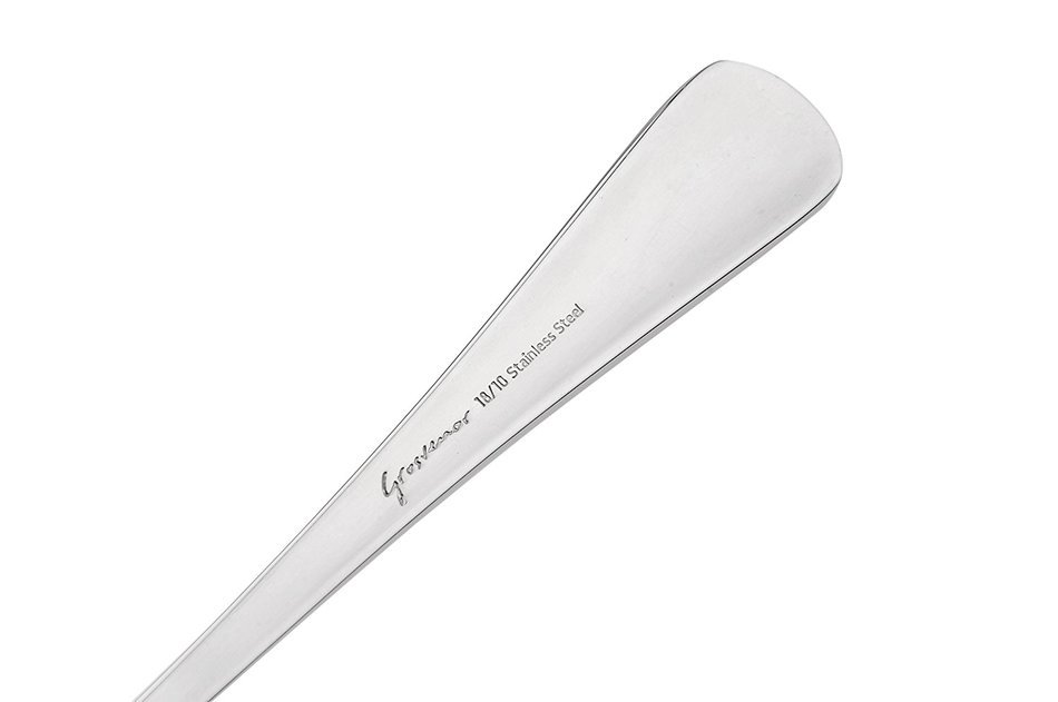Worldex Table Dinner Spoon, 18/10 Stainless Steel French Coffee Spoons, Soup Spoons, Heavyweight, Set of 2 N8