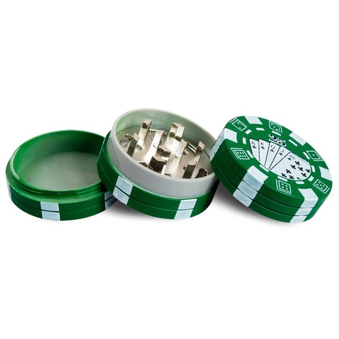 Formax420 Zinc Alloy Poker Tobacco Grinder 3 Piece Random Color N3