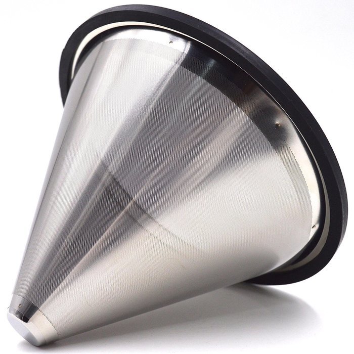 YC-Houseware Pour Over Coffee Filter Tiny Holes Stainless Steel Cone Coffee Dripper Fits Various Pot, Cups, Mugs N4