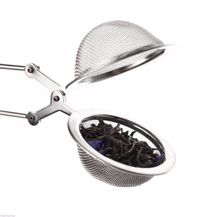 Tea Infuser Ball Snap Mesh Loose Leaf Herbs Strainer Reusable Steel Secure N3
