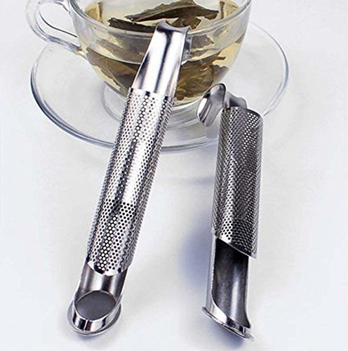 2 pack Tea Commission Tea Infuser Steeper Strainer Stick Pipe Extra Fine Mesh Stainless Steel Filter for Loose... N7