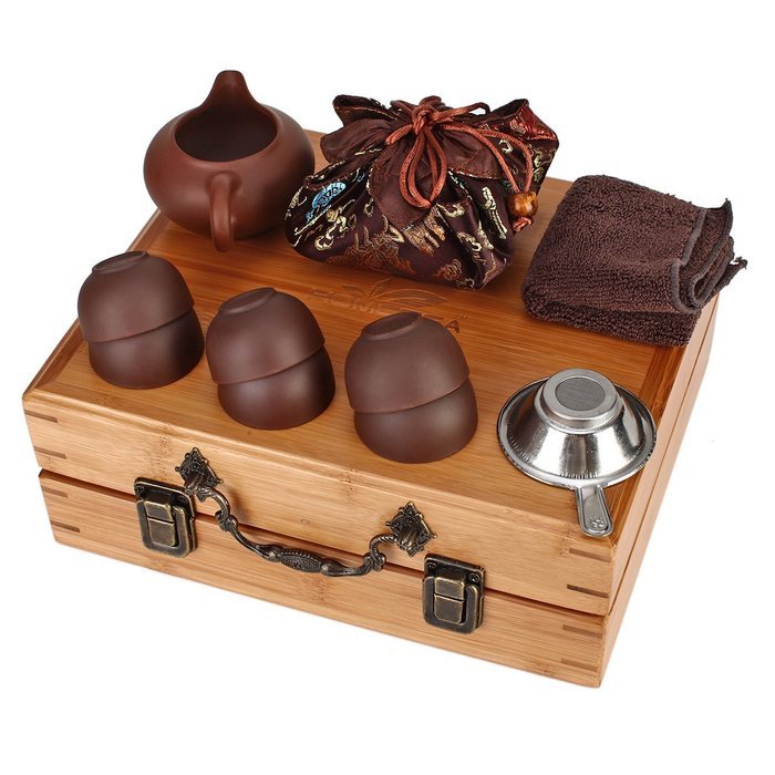 Home tea(TM) Chinese zisha Kungfu Tea set portable outdoor travel tea set N8