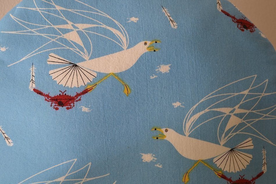 Seagulls and Crabs Artisanal Insulated Tea Cozy - Organic Eco Friendly Cotton - 4 Sizes N3