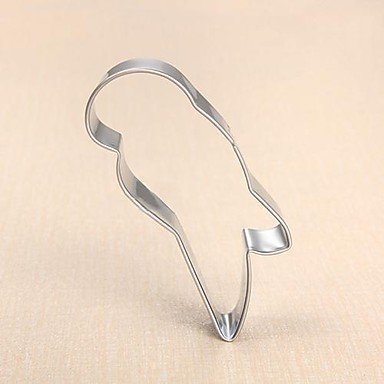 Sher Parrot Bird Shape Cookie Cutter, L 3cm x W 7.7cm x H 2.5cm, Stainless Steel N3