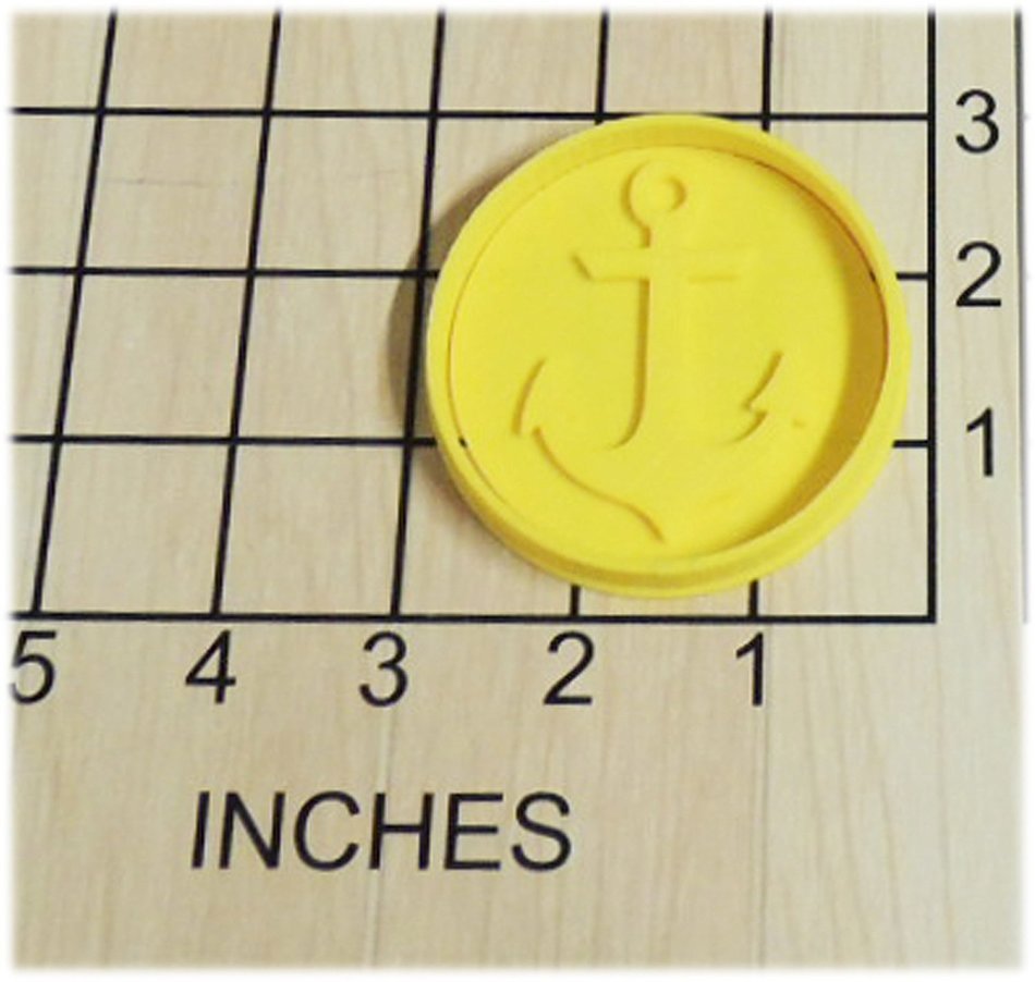 Nautical Anchor Cookie Cutter and Stamp #1283 N2