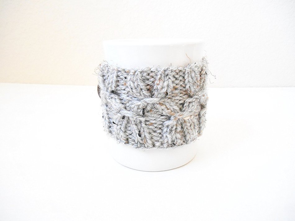 Knit Coffee Mug Cozy, Cup Sleeve, Mug Sweater N9