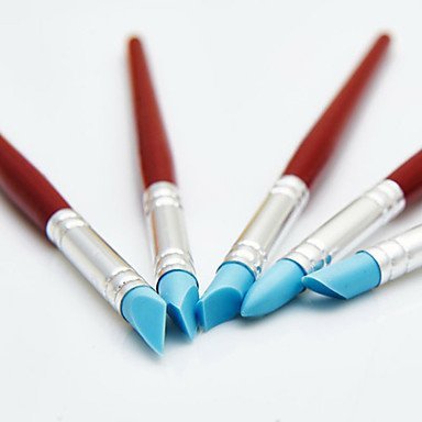 Sher Silicone Cake Engraving Pen Brush Pen Icing Cake Decorating Baking Tools,5Pcs/lot N4