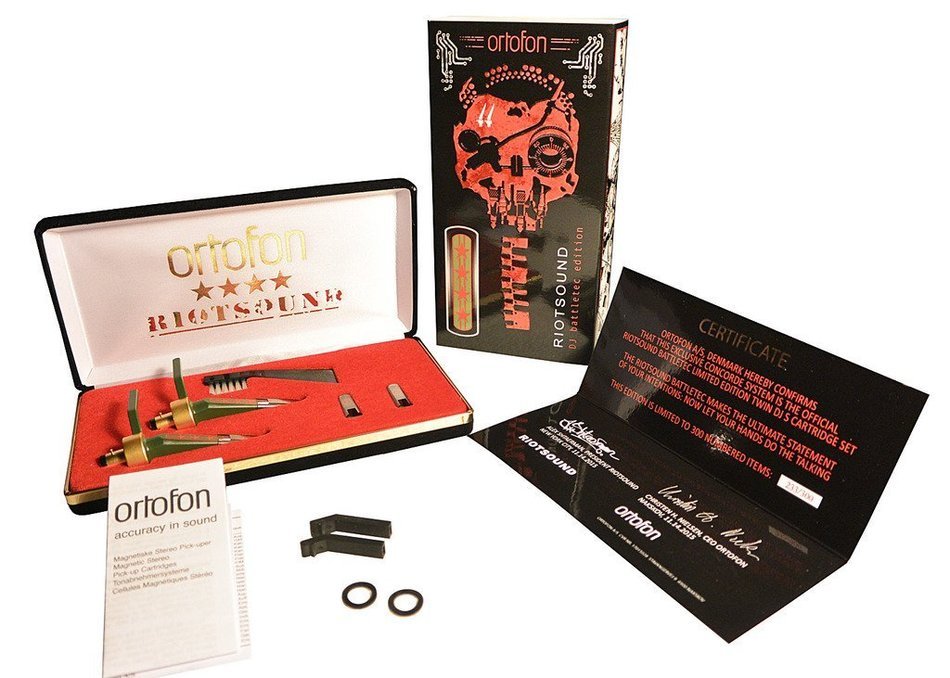 Ortofon Concorde DJ S RiotSound Battletec - Limited Edition - 2X DJ Cartridges - includes 2 additional styli N2