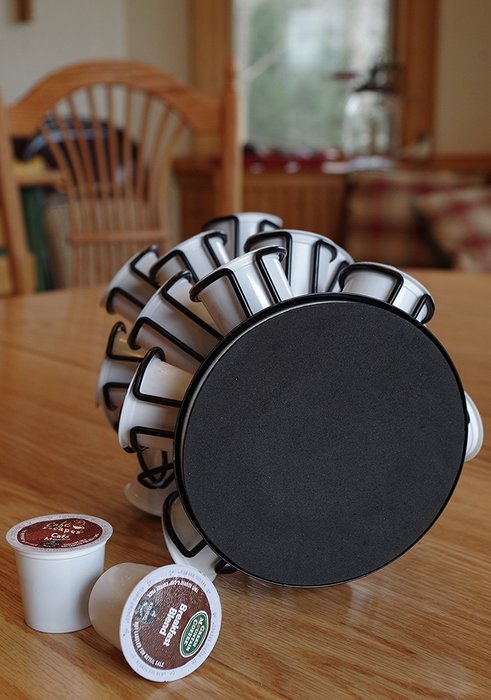 Java Concepts&reg; Universal K-Cup Deluxe Steel Carousel, Keurig 1.0, 2.0 & iCoffee, Black N4