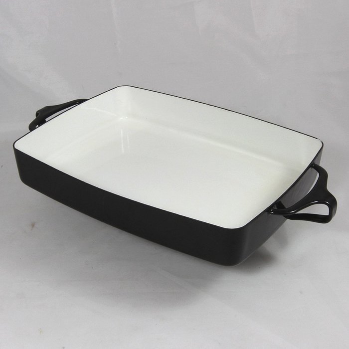 Dansk Kobenstyle Baker, Black Enamel on Steel, Small, 10.5" x 8"
