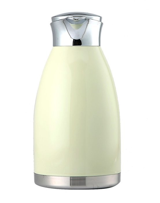 Ivory White Premium Vacuum Insulated Stainless Steel Coffee Carafe, 68-Ounce N6