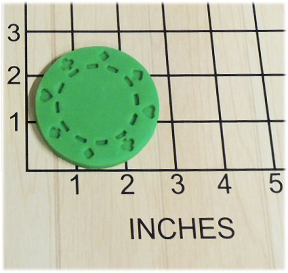Casino Poker Chip Cookie Cutter and Stamp #1291