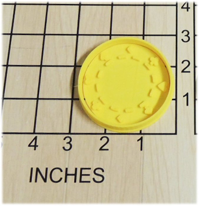 Casino Poker Chip Cookie Cutter and Stamp #1291 N2