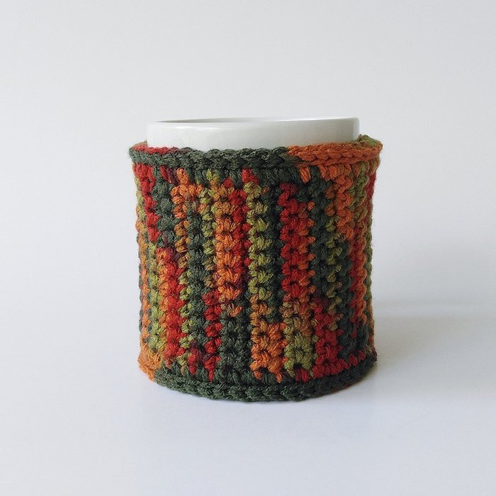 Handmade Fall Coffee Mug Cozy N3