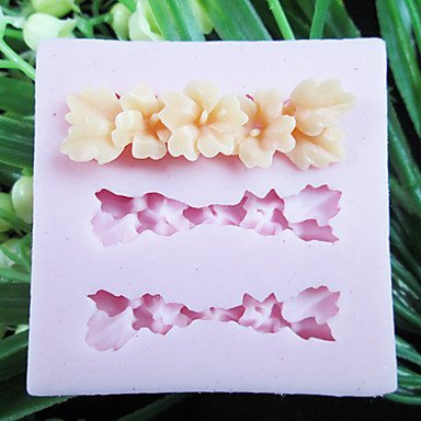 Y&XL&H Three Holes Long Flower Silicone Mold Fondant Molds Sugar Craft Tools Resin flowers Mould Molds For Cakes