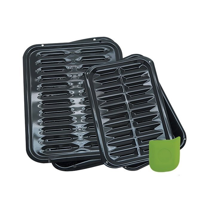 Rangekleen Home Kitchen Gadgets Cooking Utensils 5 Piece Porcelain Broiler Pan Set