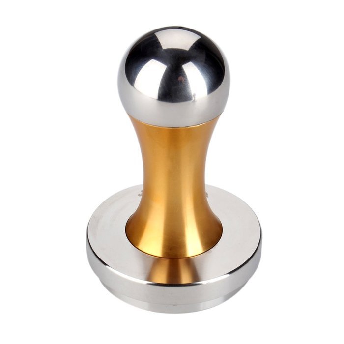 Flexzion Coffee Tamper Machine 51mm Diameter Stainless Steel Flat Base Grip Handle Barista Espresso Bean Press... N8