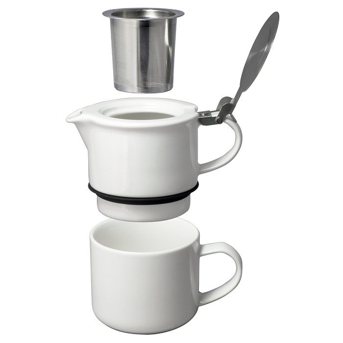 FORLIFE Tea for One with Infuser 14 ounces, Black Graphite N11
