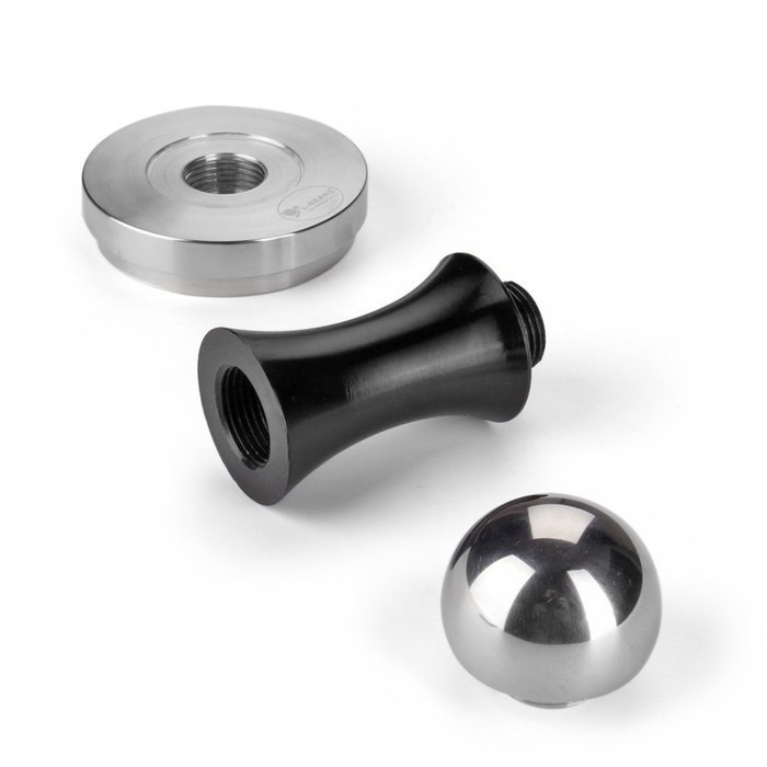 Flexzion Coffee Tamper Machine 51mm Diameter Stainless Steel Flat Base Grip Handle Barista Espresso Bean Press... N10