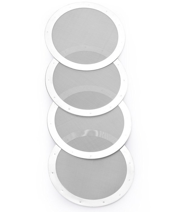 4 Pack Premium Metal Filters for AeroPress - 2016 Edition, Ultra Slim, Ultra Fine. Reusable and Easy to Wash
