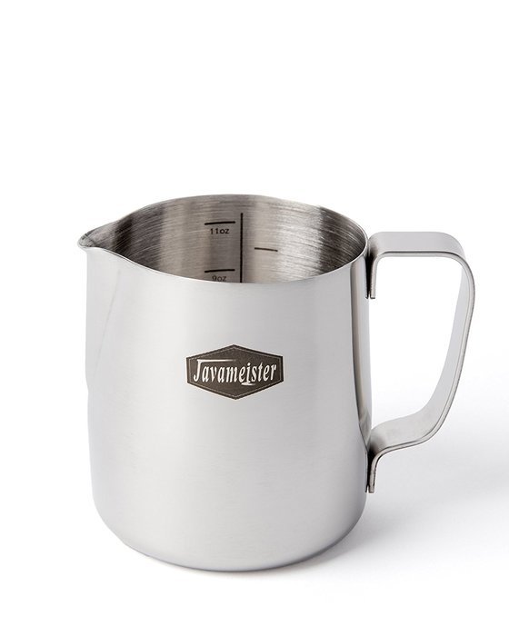 Javameister 12-ounce Stainless Steel Latte Milk Steaming and Frothing Pitcher N2