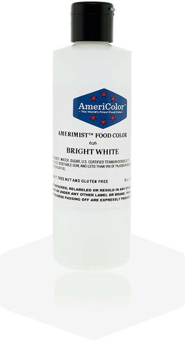 9 Ounce Amerimist Airbrush Food Color BRIGHT WHITE