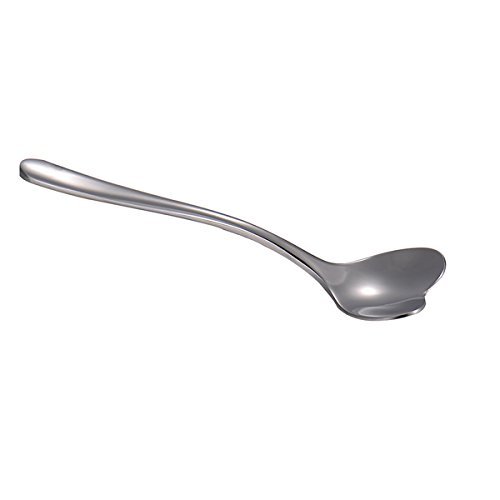 LADEY Heart Shape Stainless Steel Coffee Scoop Polishing Mini Coffee Spoon Teaspoon (2pcs/pack) N5