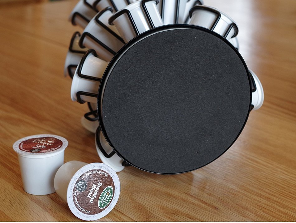 Java Concepts&reg; Universal K-Cup Deluxe Steel Carousel, Keurig 1.0, 2.0 & iCoffee, Black N5