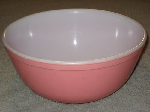 Vintage 1956 Pyrex PINK 2 1/2 Quart Mixing Nesting Batter Bowl #403 Made In USA N2