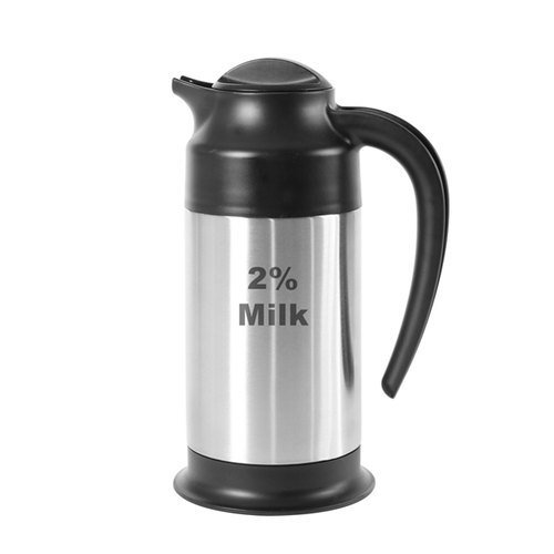 Service Ideas SSN702%ET Server, "2% Milk" Etched, 0.7 L, Black