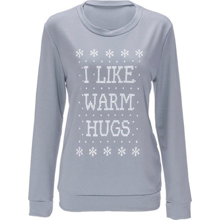 Xmas Pullover Shirt,Morecome Womens Christmas Printing Off Shoulder Sweatshirt (S, Red) N3