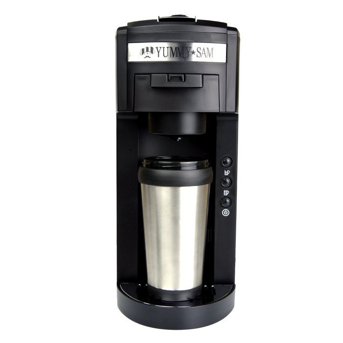 2-in-1 K-cup capsule machine Yummy Sam&reg; Ground Coffee Single Serve Coffee Maker with Hydroforce Extraction System... N4
