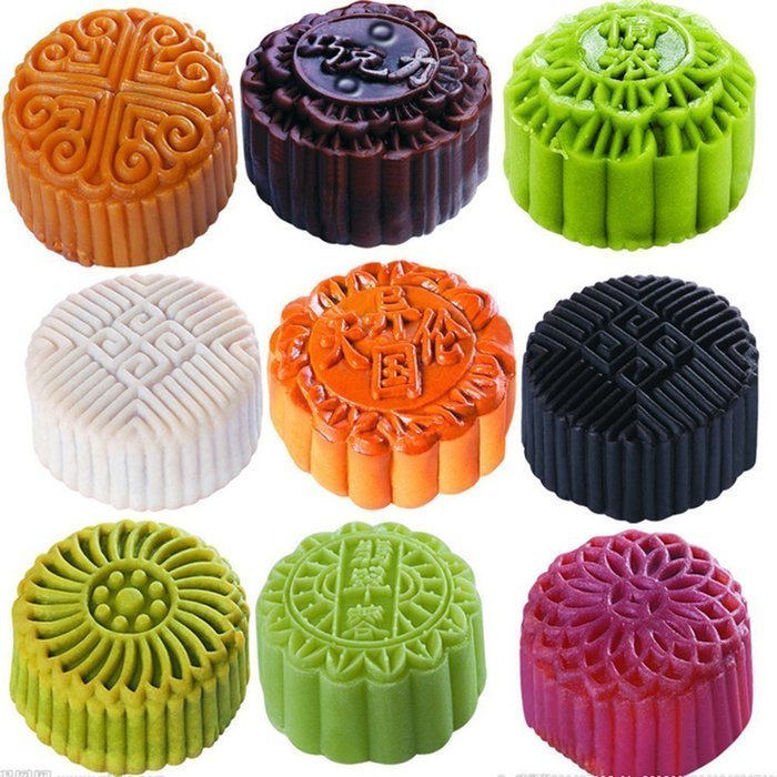 StarSide Circular Traditional Hand Press Moon Cake Cookie Mold Mid-autumn Festival DIY Decoration Rose Pink 8... N5