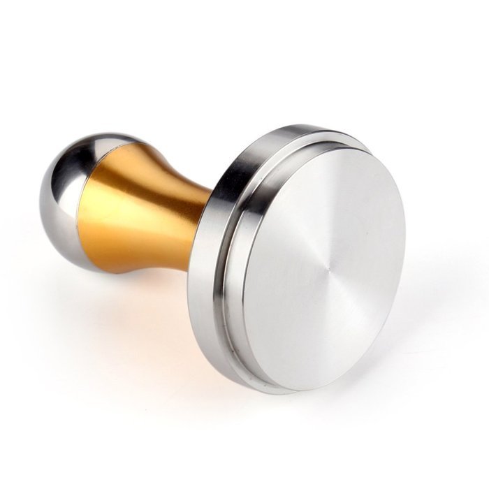Flexzion Coffee Tamper Machine 51mm Diameter Stainless Steel Flat Base Grip Handle Barista Espresso Bean Press... N14