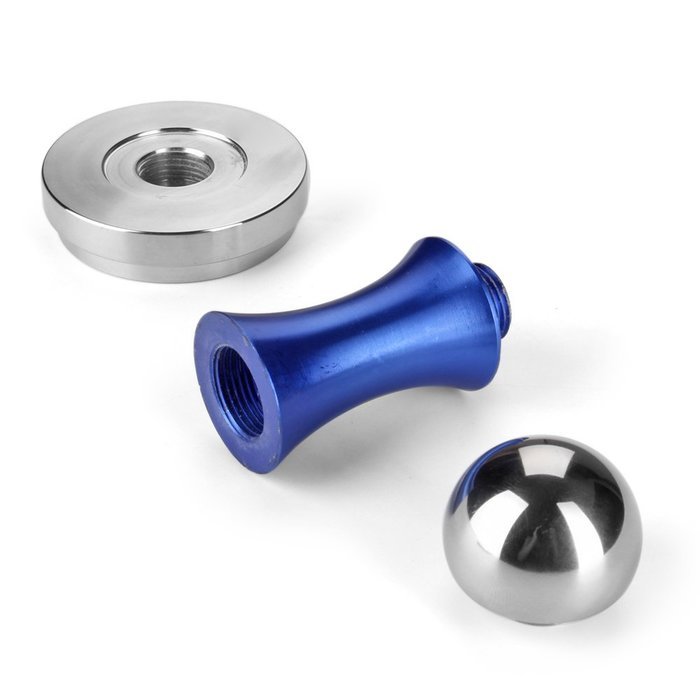 Flexzion Coffee Tamper Machine 51mm Diameter Stainless Steel Flat Base Grip Handle Barista Espresso Bean Press... N18