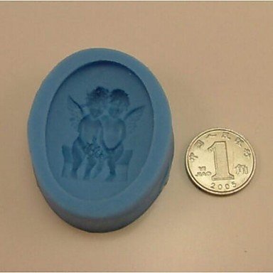 Sher Angel Shaped Bake Fondant mold,L5cmW4cmH1.2cm