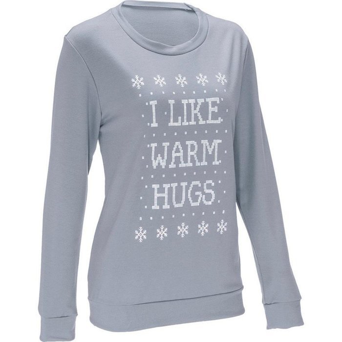 Xmas Pullover Shirt,Morecome Womens Christmas Printing Off Shoulder Sweatshirt (S, Red) N8