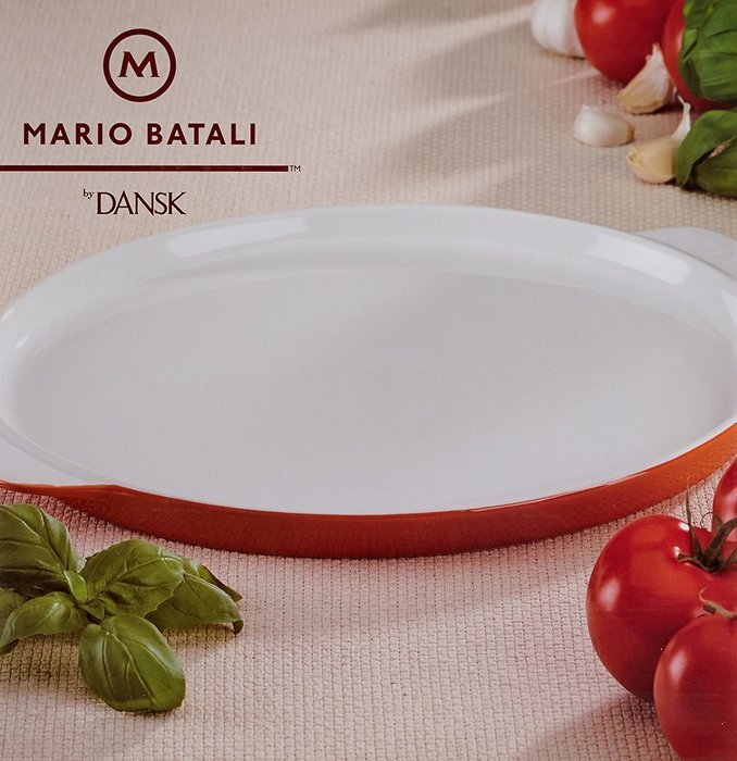 Mario Batali Stoneware 12-Inch Pizza Pan by Dansk, Cobalt N2