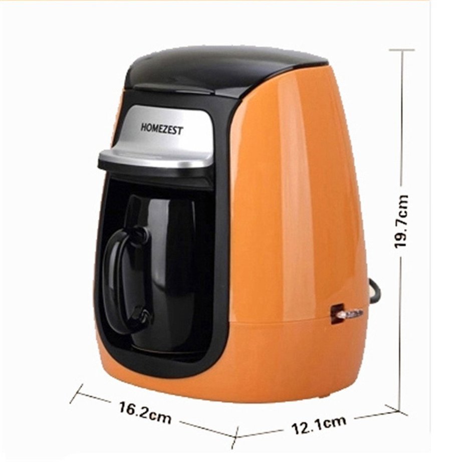Royal- CM-313 Mini Single Cup Coffee Machine Fully Automatic Drip 0.15L ( Color : Green )