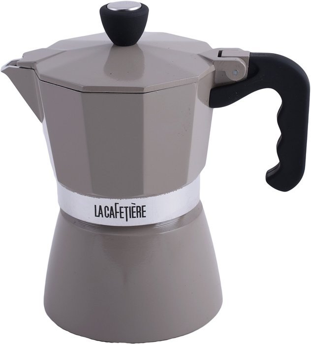 LA CAFETIERE Warm Grey 3 Cup Classic ESPRESSO COFFEE MAKER Percolator